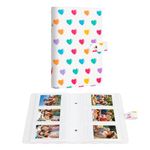 2x3 Mini Photo Album,156 Horizontal Pictures Holder for Fujifilm Instax Mini Instant Camera, Polaroid Mini Instant Film,Kpop Photocard Book (White)