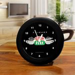 MCSID RAZZ Official Licensed by Warner Bros, USA Friends TV Series Central Perk Plastic Table Clock Set (Multicolour)