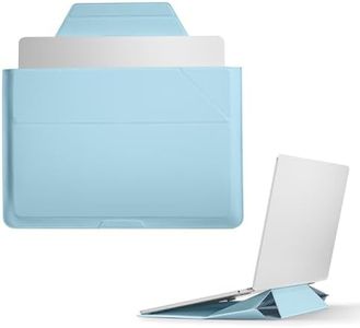 MOFT Laptop Sleeve Bag for MacBook Expandable Storage, Two Adjustable Angles Laptop Stands, Ultra-Slim Stylish Pieces MacBook Sleeves, Soothing Mist,13"-14"