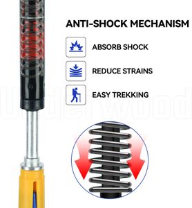 Underwood-Aggregator Collapsible Hiking Poles – Lightweight Trekking Sticks