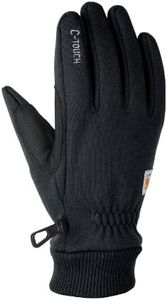 Carhartt Men's Wind Fighter Thermal-Lined Fleece Touch-Sensitive Knit Cuff Glove, Black, X-Large (Pack of 1)