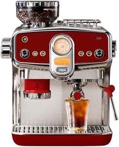 Pedrocchi Espresso Machine with Grinder& Milk Frother | Instant Espresso-to-Cold Brew – Dual Pump | Auto Tamping & 58mm | 20Bar | PID | 35 Settings | 3-Hole Steam Wands | For Home & Café