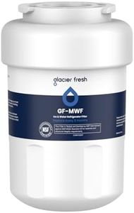 GLACIER FRESH GE MWF Water Filter Cartridges NSF 42 Certified, Compatible with GE MWF SmartWater, MWFA, MWFP, GWF, GWFA, Kenmore 9991, 46-9991, HDX FMG-1, WFC1201 etc. (2 Pack)