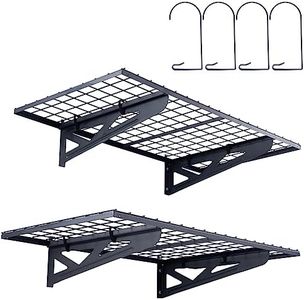 VEVOR Garage Storage Shelving, 2 Pack, 122 x 61 cm Heavy Duty Garage Shelves Wall Mounted, 502 lbs Load Capacity(Total) Garage Storage Rack Floating Shelves, Suitable for Shop, Shed, Garage Storage
