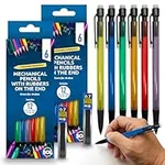 12pk Mechanical Pencil 0.7mm HB | Mechanical Pencils Set With 24 Lead Refills | Propelling Pencils Mechanical 0.7mm Mechanical Pencils for Artists and School | Retractable Pencils with Rubbers on End