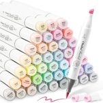 Ohuhu Pastel Alcohol Brush Markers-