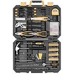 DEKOPRO 196 Piece Tool Set General Household Hand Tool Kit with Rip Claw Hammer,Lineman's Plier, Measure Tape Rule & Plastic Toolbox Storage Case …