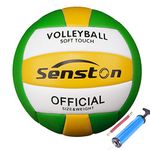 Senston Volleyball Soft Touche Volley Ball Official Size 5 Indoor Outdoor Beach Volleyballs for Training Competition