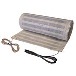 QuietWarmth QWT3X5F240 240V Electric System for Tile, Quiet and Warm with Uniform Heating, Ultra-Thin and Maintenance Free in-Floor Mat, 3' x 5', Cream