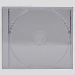 100 x Single Clear CD DVD Blu Ray Disc Jewel Cases 10.4mm CD Cases for 1 Disc with Clear Tray (Pack of 100) By Dragon Trading