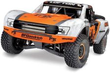 Traxxas Unlimited Desert Racer: Pro-Scale 4WD race truck. Ready-To-Race with Traxxas Stability Management, TQi 2.4GHz radio system, VXL-6s brushless power system, factory-installed LED Lighting, and licensed race replica painted body. - Fox