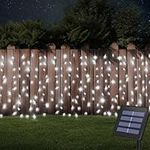 DBFAIRY Solar Curtain Lights Outdoo