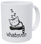 Wampumtuk Whatever Sleeping Cat 11 Ounces Funny Coffee Mug