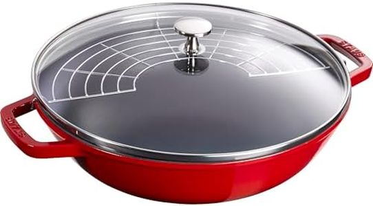 STAUB Cast Iron Perfect Pan, 4.5-Quart, Cherry