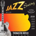 Thomastik TGJS110 Infeld Jazz Guitar Swing Series 6 String Set - Pure Nickel Flat Wounds E, B, G, D, A, E Set