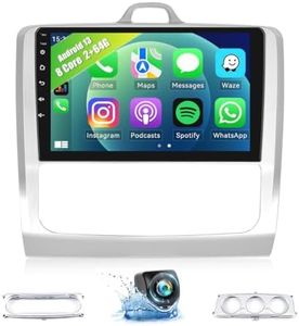 8Core CAMECHO Android 13 Autoradio per Ford Focus Mk2/Mk3 Exi MT 2 3 (2004-2011) con GPS Carplay Android Auto,2G+64G丨Stereo 2 DIN con Schermo da 9 Pollici con DSP RDS Bluetooth Mirror Link+Retrocamera