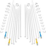 One-Cord Channel Cable Concealer - CMC-03 Cord Cover Wall Cable Management System - 250'' Cable Hider Raceway Kit for a Power Cord, Ethernet Cable, Speaker Wire - 16X L15.7in, W0.59in H0.39in, White