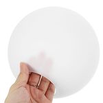 Kichvoe Light Globe Replacement 18CM White Glass Globe Lamp Shade Replacement Glass Shade for Light Fixtures Frosted Glass Globe Lighting Cover with 2.5 Fitter Neck Acrylic Lamp Cover Shade