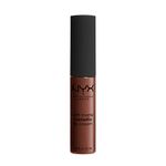 NYX PROFESSIONAL MAKEUP Soft Matte Metallic Lip Cream, Liquid Lipstick - Dubai (Medium Cool Brown)