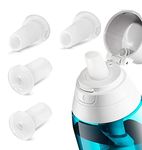 Bite Valve Replacement Compatible with Brita Water Bottle & Brita Filter Water Bottle Replacement Mouthpiece，4PCS Silicone Water Bottle Nozzle Accessory Compatible with Brita Filter Water Bottles (4)