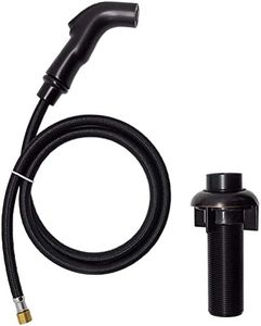 CHIATAOMA Oil Rubbed Bronze Kitchen Sink Sprayer Replacement, Universal Side Sprayer, ABS Plastic Construction, 1/4'' Female Thread, Nylon Braided PET Hose