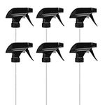 6 PCS Spray Bottle Replacement Nozzle Heavy Duty Plastic Mist Spray Trigger Sprayer Head Standard Boston Round Bottle Nozzle for Watering Cleaning