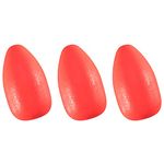 Dr.Fish 30 Pack Oval Foam Floats Trout Floats Fishing Rig Floats Pompano Walleye Catfish Crawler Harness Bead Stopper Sinker Stops Red 0.27X0.5 in