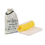 Mush 100% Bamboo Light Weight & Ultra-Compact Turkish Towel Super Soft, Absorbent, Quick Dry,Anti-Odor Bamboo Towel for Bath,Travel,Gym, Swim and Workout (1, Yellow),250 tc