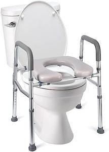 Raised Toilet Seat for Seniors, Safety Assist Shower Chair for Handicapped and Pregnant