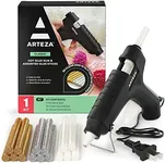 Arteza Glue Gun, 40W, 30 Clear and 10 Glitter Glue Sticks, Built-in Stand, Arts & Crafts and Scrapbooking Supplies