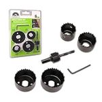 SAWSAVVY Hole Saw Kit for Wood, 6PC