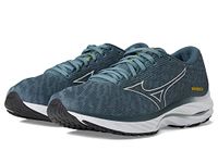 Mizuno Men's Wave Rider 26 Running Shoes, Leprechaun Blue Vaprous Grey, 13 UK