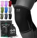 Modvel Strength 7mm Knee Sleeves (Pair) for Weightlifting & Powerlifting (USPA, IPL Approved) | High-Performance Knee Compression Support For Squats, Weight Lifting - Men and Women