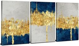 Blue Abstract Wall Art for Living R