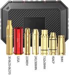 Tipfun Laser Bore Sights for 223/9MM/7.62X39MM/.243/308WIN/12GA/30-06/.25/270/ 45ACP Red Laser Boresighters with 20 Batteries Bore Sighting Kit for Sights and Scopes