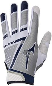 Mizuno Womens Personalized,Professional Women's Softball Batting Glove, White/Navy, X-Large US