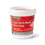 Pest Stop Super Rat & Mouse Killer Pasta Bait - Single Feed Baits for Mouse Rat - Mice Killer - Rat Control for Home, Office, Garden, Industry - (15 x 10g), Red