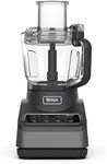 Ninja Food Processor with 4 Automatic Programs; Chop, Puree, Slice, Mix, and 3 Manual Speeds, 2.1L Bowl, Chopping, Slicing & Dough Blades, 850W, Dishwasher Safe Parts, Black BN650UK