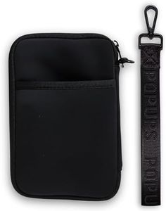 POPUPS Passport Travel Wallet for Women - Large Multiple Document Organizer and Holder with Wristlet (Black)