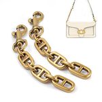 COICOIC 2 Pcs Women Purse Strap Extender for Coach Tabby Swinger Shoulder Strap Extender Bag Short Chain (2 pack Antique Gold)