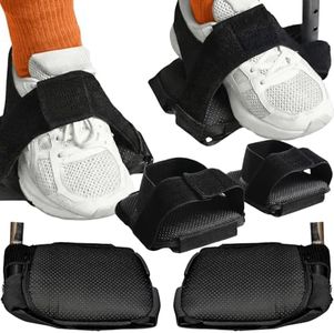 Caredgitz Wheelchair Footrest Strap, Adjustable Wheel Chair Shoe Holder to Secure Feet, Soft Wheelchair Foot Pedal Covers, Non-Slip Wheel Chair Foot Plate Pads, Comfort Cushion Accessories for Seniors