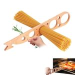 All in One Wooden Herb Stripper Wood Leaf Remover Herb Stripping Spaghetti Pasta Measurer Oven Rack Push Pull Tool All Together Kitchen Gadgets Cooking Small Kitchen Appliances Chef Gifts