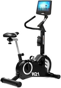 AsVIVA Heimtrainer & Ergometer H21 Pro Wi-Fi | Integrierter Fitnesscomputer | Take-To-Carry System | Elektrisch einstellbarer Widerstand | Leiser Riemenantrieb | 20 kg Schwungmasse