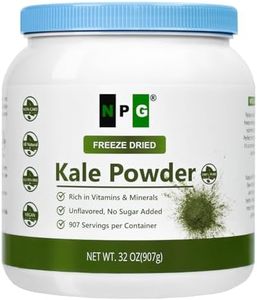 NPG Freeze-Dried Kale Powder 32 Oz (2 LB), 100% Pure, Non-GMO, Gluten-Free, Vegan Superfood, No Sugar Added, Raw & Unflavored, Perfect for Green Juice, Smoothies, Baking & Recipes
