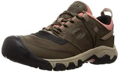 KEEN Women's Ridge Flex Waterproof Hiking Boots, Timberwolf/Brick Dust, 5.5 UK