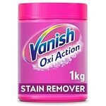 Vanish Oxi Action Stain Remover Powder for Clothes 1Kg, 1st Time Amazing Stain Removal Even In 30°C Cold Wash, Lifts Tough Stains, Chlorine-Free Formula, Safe On Everyday Fabrics