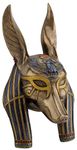 11.25 Inch Cold Cast Bronze Color Anubis Mask Wall Plaque Home Decor