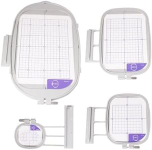 Bequilter 4 Embroidery Hoops for Brother Babylock Embroidery Machine Innov-ís 2500D Quattro 6000D Duetta 4500D Dreamweaver DreamMaker ( SA437 SA438 SA439 SA441 4 in 1)