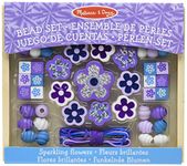 Melissa & Doug Sparkling Flowers Wooden Bead Set