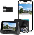 70mai True 4K Dash Cam A800S with Sony IMX415, Front and Rear, Built in GPS, Super Night Vision, 3'' IPS LCD, Parking Mode, ADAS, Loop Recording, iOS/Android App Control